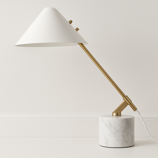 Luminária de Mesa Abajur Moderna Minimalista LED Metal Hasra