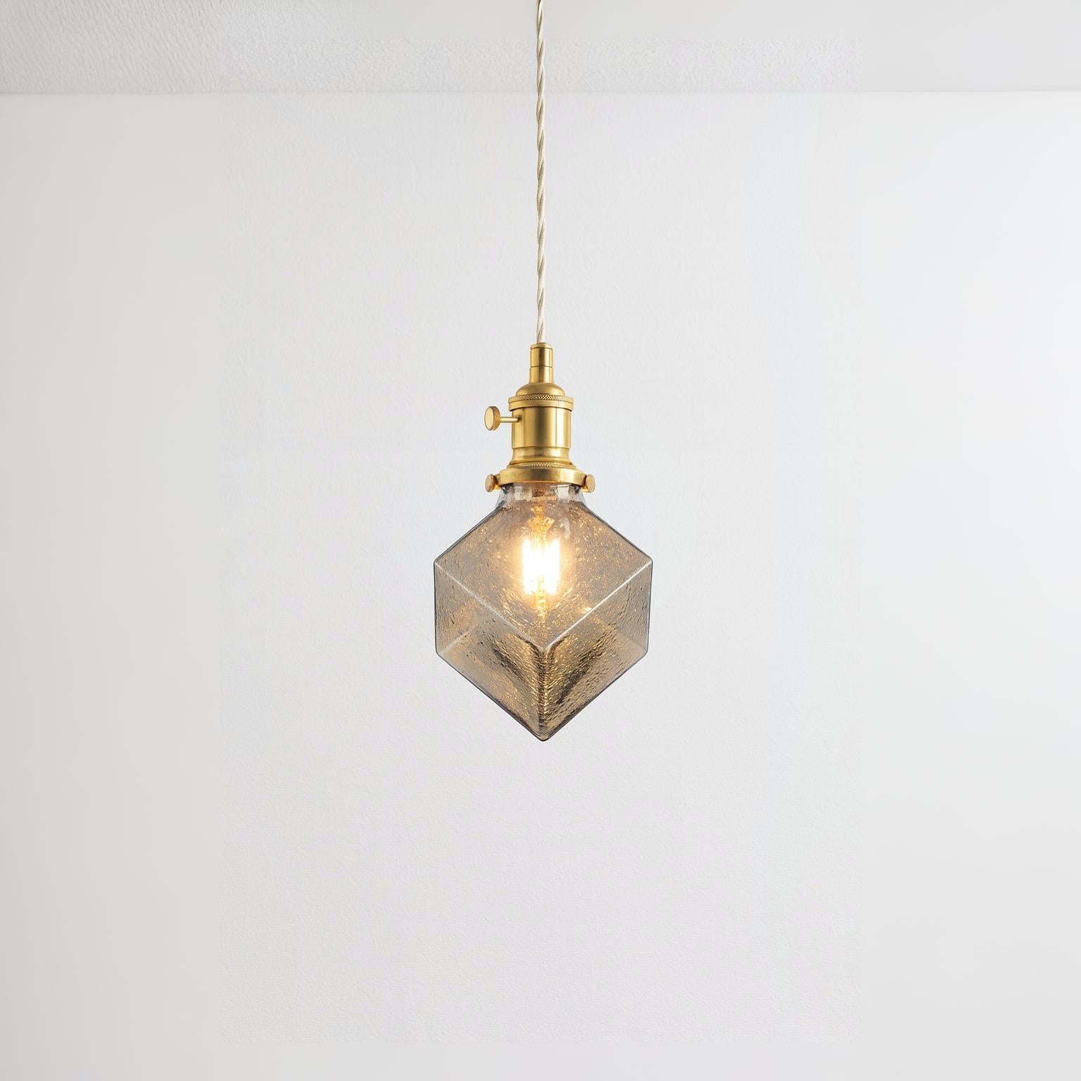  Luminária Pendente Moderna Minimalista Vidro Nervi