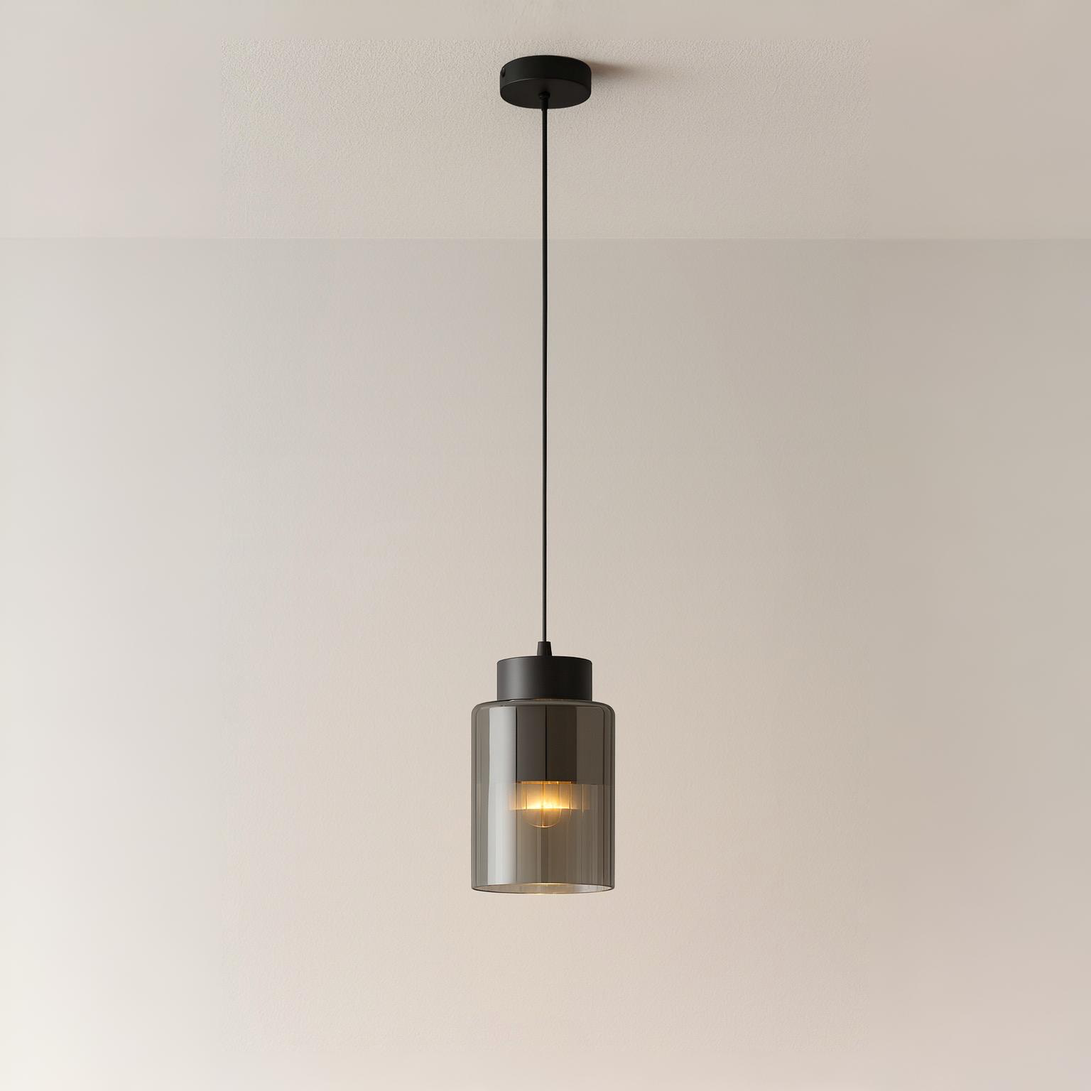 Luminária Pendente Moderna Minimalista Vidro Nuit