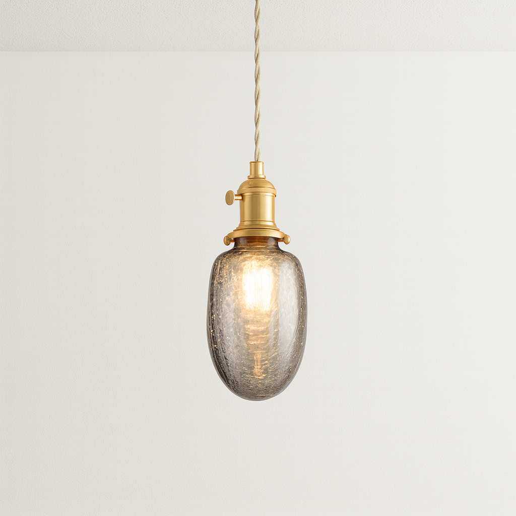  Luminária Pendente Moderna Minimalista Vidro Nervi