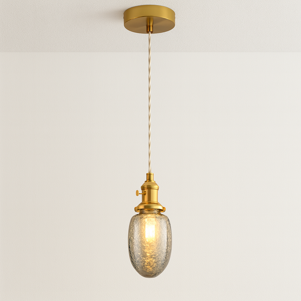  Luminária Pendente Moderna Minimalista Vidro Nervi