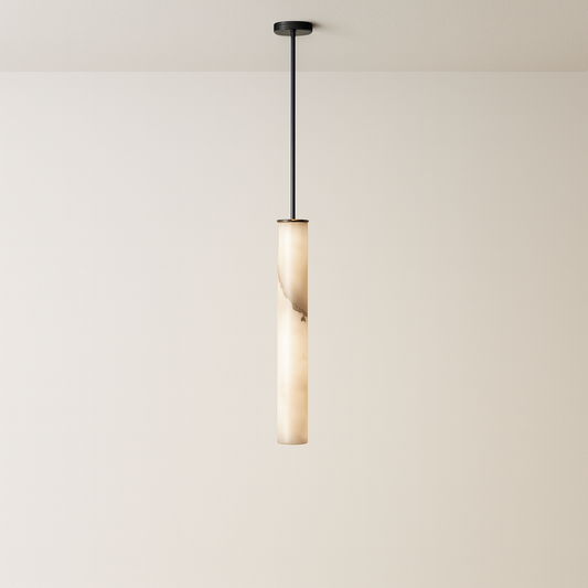 Luminária Pendente Moderna Minimalista LED Mármore Fuzi