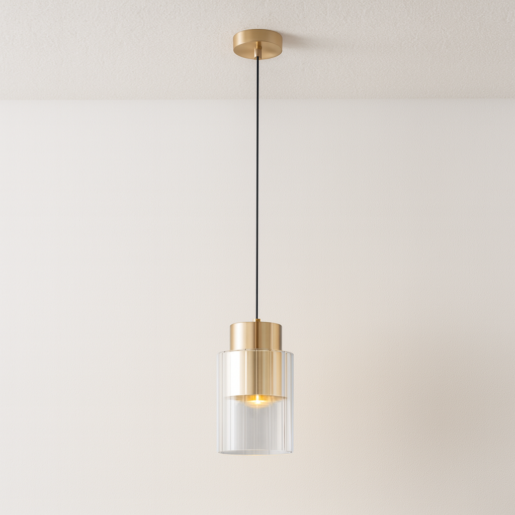 Luminária Pendente Moderna Minimalista Vidro Nuit