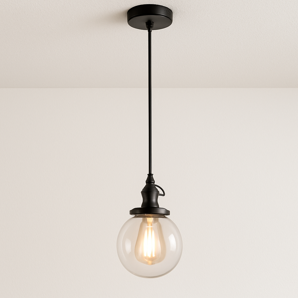 Luminária Pendente Moderna Minimalista Vidro Ball Lux