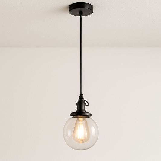 Luminária Pendente Moderna Minimalista Vidro Ball Lux