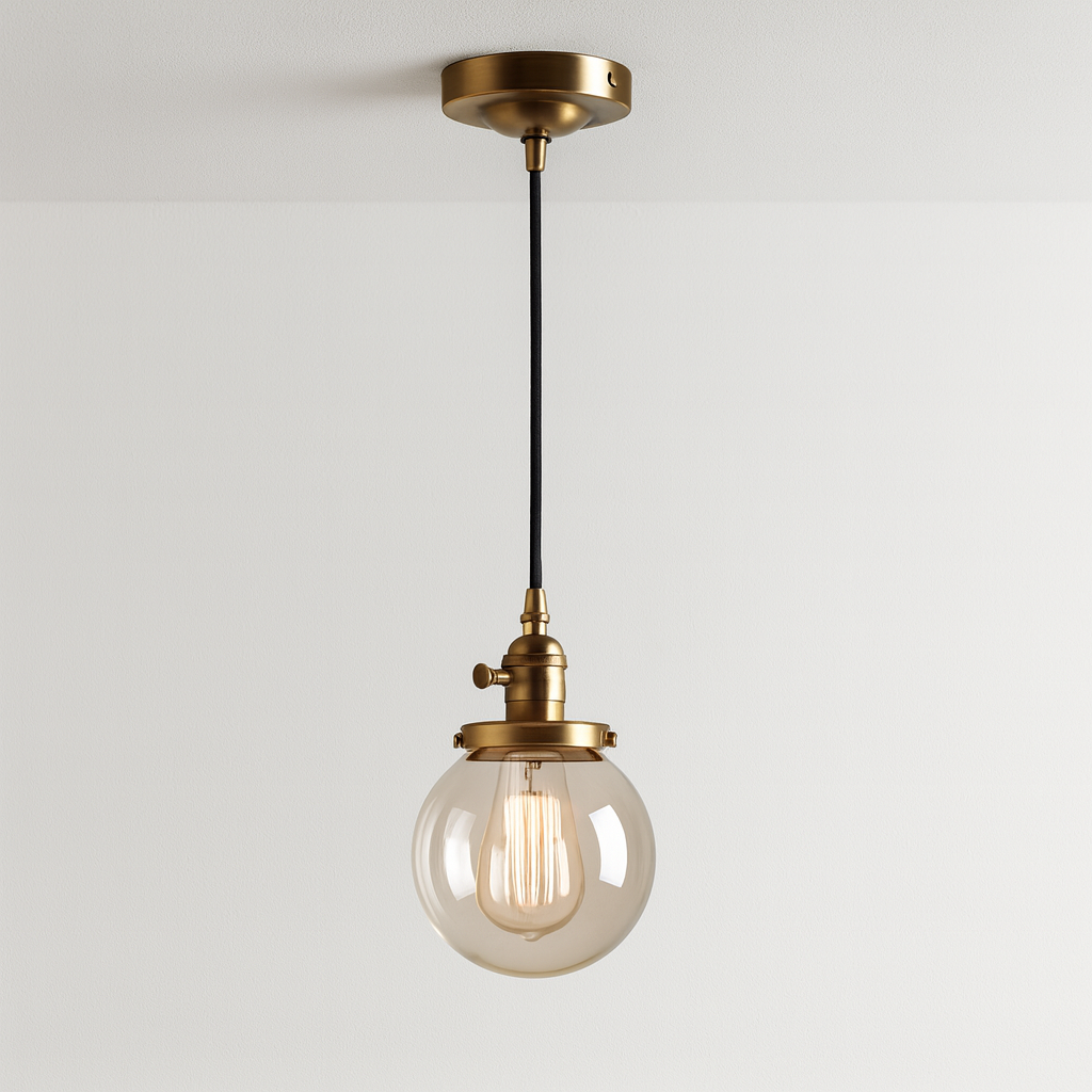 Luminária Pendente Moderna Minimalista Vidro Ball Lux