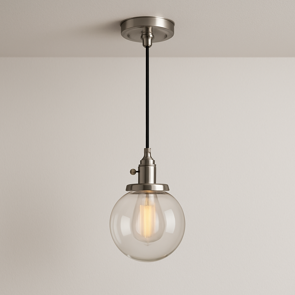Luminária Pendente Moderna Minimalista Vidro Ball Lux