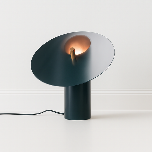 Luminária de Mesa Abajur Moderna Minimalista Metal Dourado Vidro Fatte
