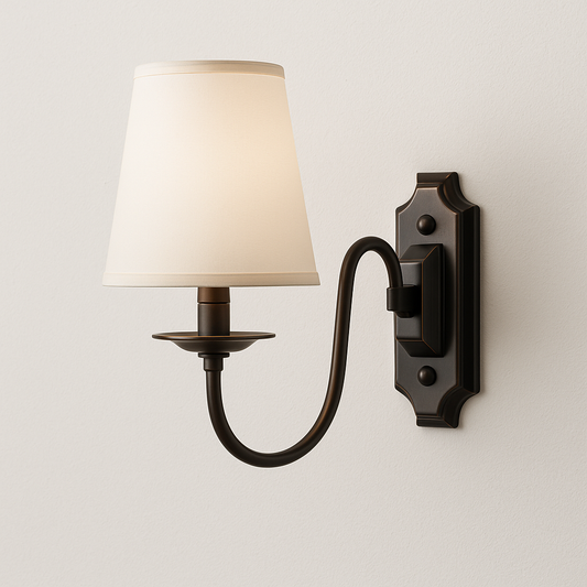 Luminária Arandela Moderna Minimalista Tecido Metal Jano