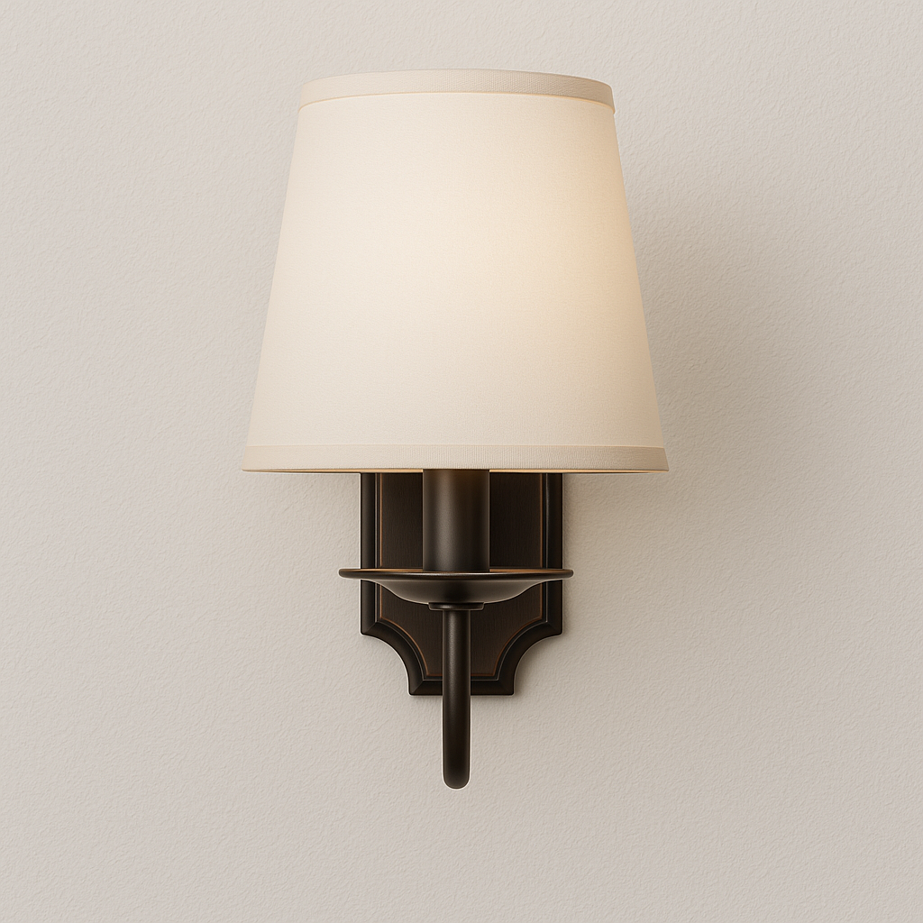 Luminária Arandela Moderna Minimalista Tecido Metal Jano