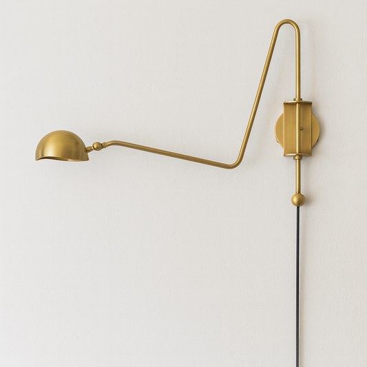 Luminária Arandela Moderna Minimalista Articulada Metal Novaci