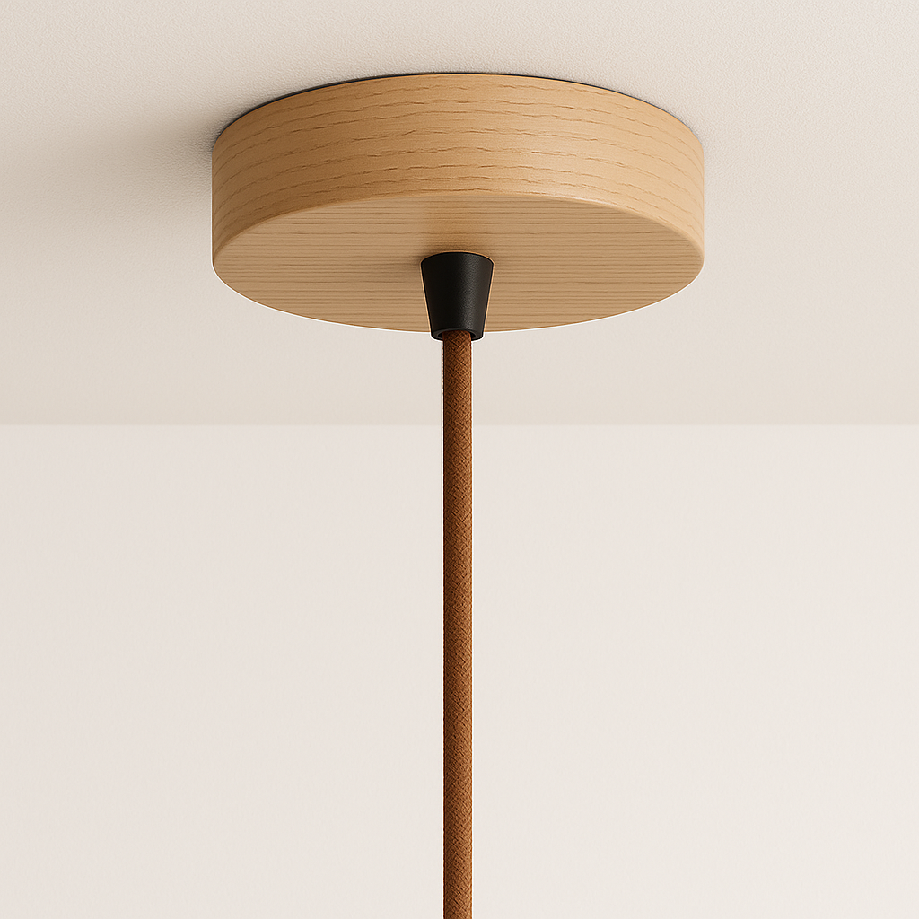 Luminária Pendente Moderna Minimalista Mármore Travertino Kaya