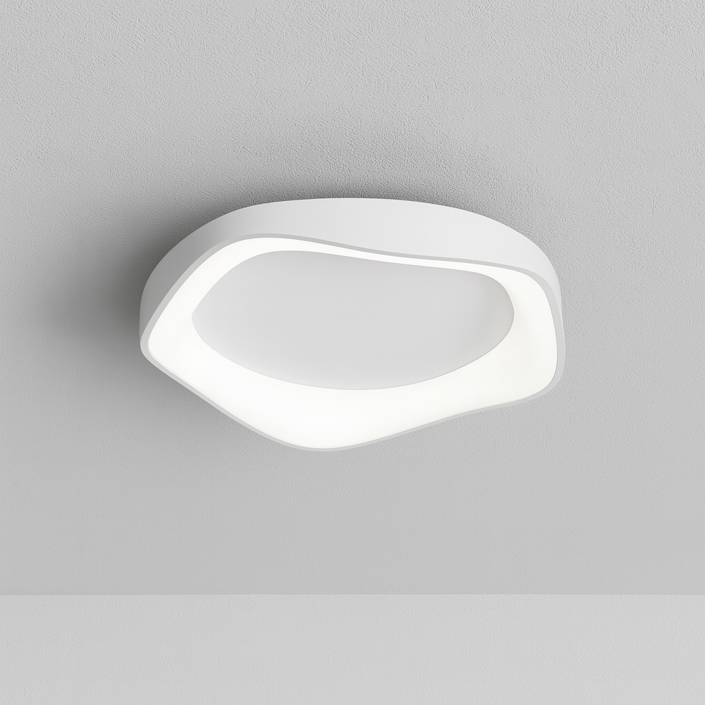 Luminária Plafon Moderna Minimalista LED Metal Acrílico Lagan