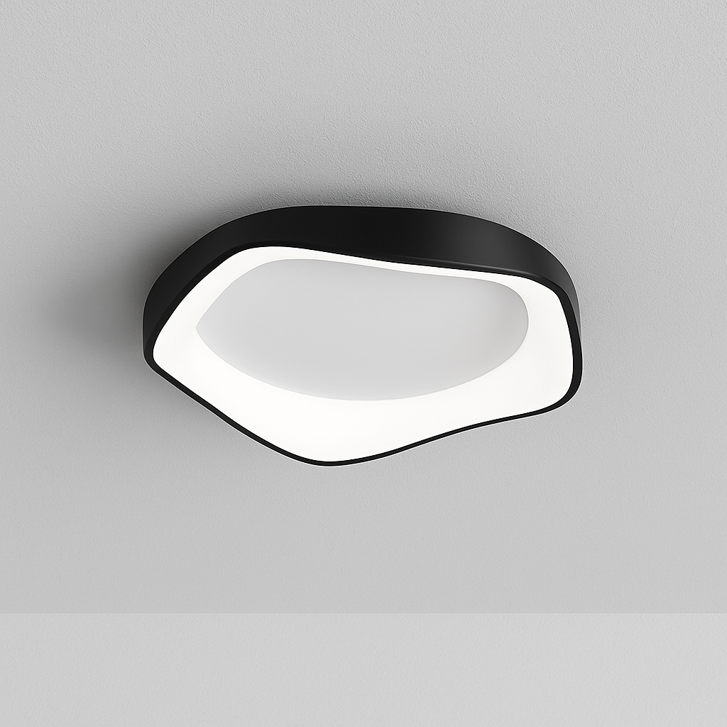 Luminária Plafon Moderna Minimalista LED Metal Acrílico Lagan