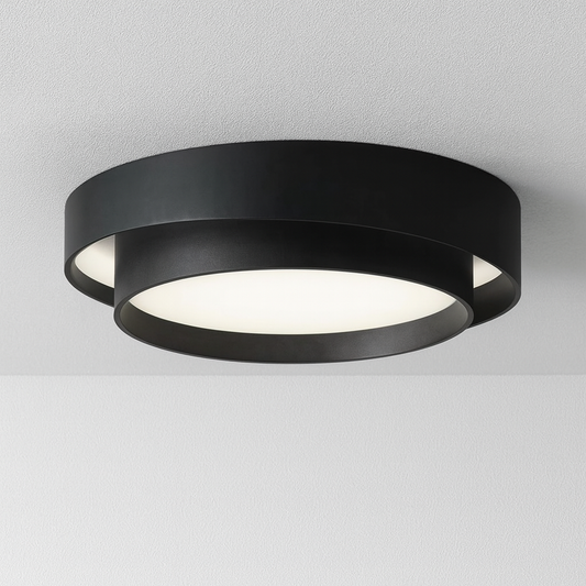 Luminária Plafon Moderna Minimalista LED Metal Acrílico Vathy
