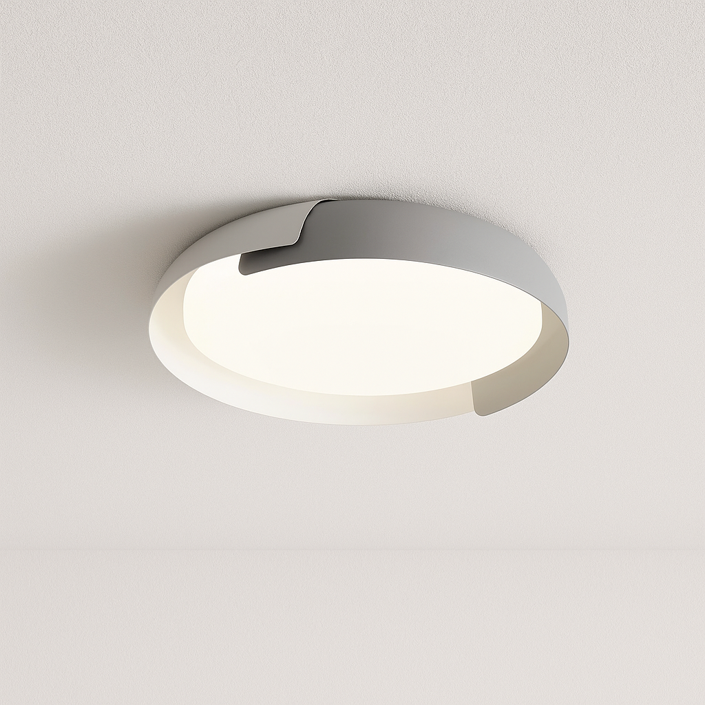 Luminária Plafon Moderna Minimalista LED Metal Acrílico Sable