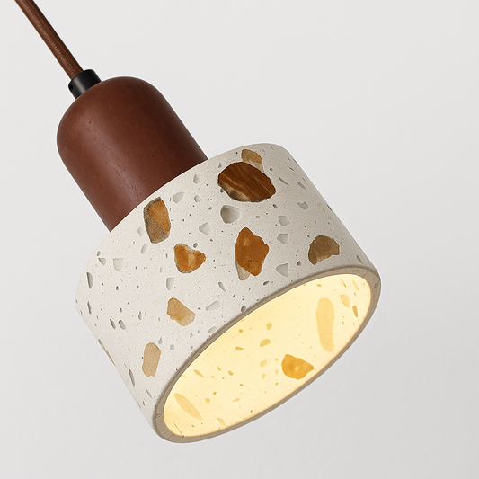 Luminária Pendente Moderna Minimalista Terrazzo Sieto
