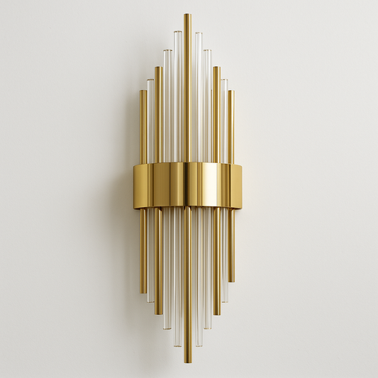 Luminária Arandela Moderna Minimalista LED Metal Vidro Baham