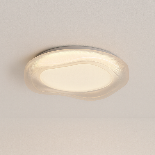 Luminária Plafon Moderna Minimalista LED Acrílico Metal Feng