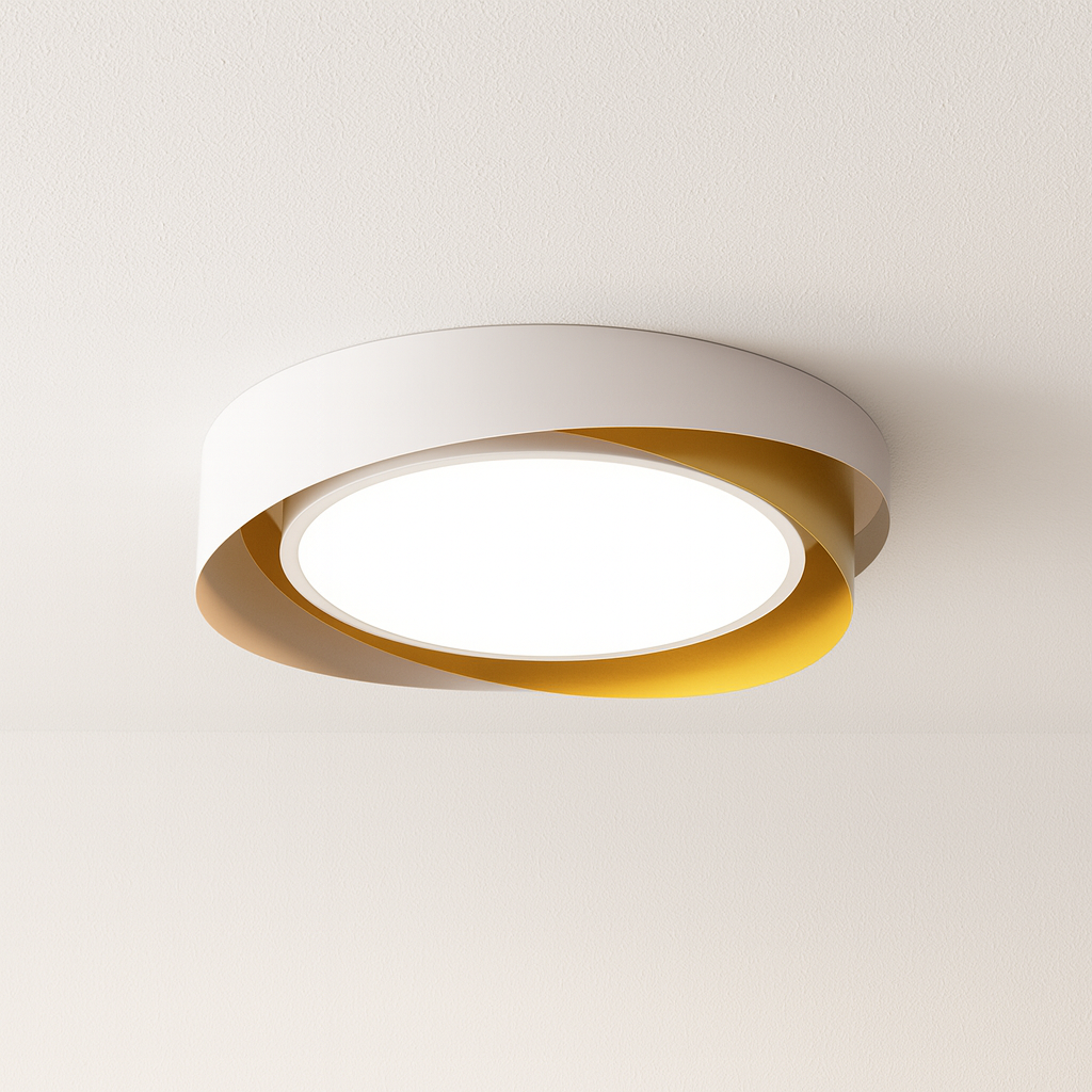 Luminária Plafon Moderna Minimalista LED Metal Acrílico Meg