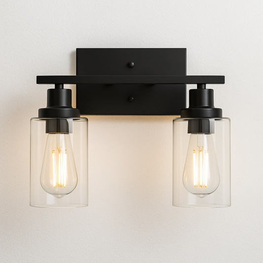 Luminária Arandela Moderna Minimalista Metal Vidro Goeff