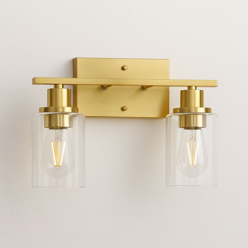 Luminária Arandela Moderna Minimalista Metal Vidro Goeff