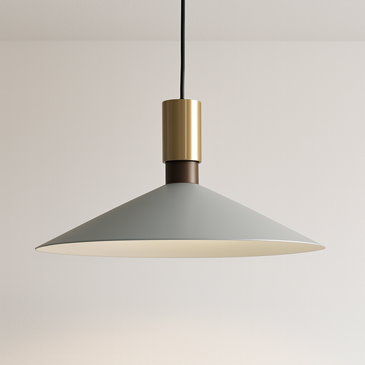 Luminária Pendente Moderno Minimalista Metal Madeira Japonês Zigu