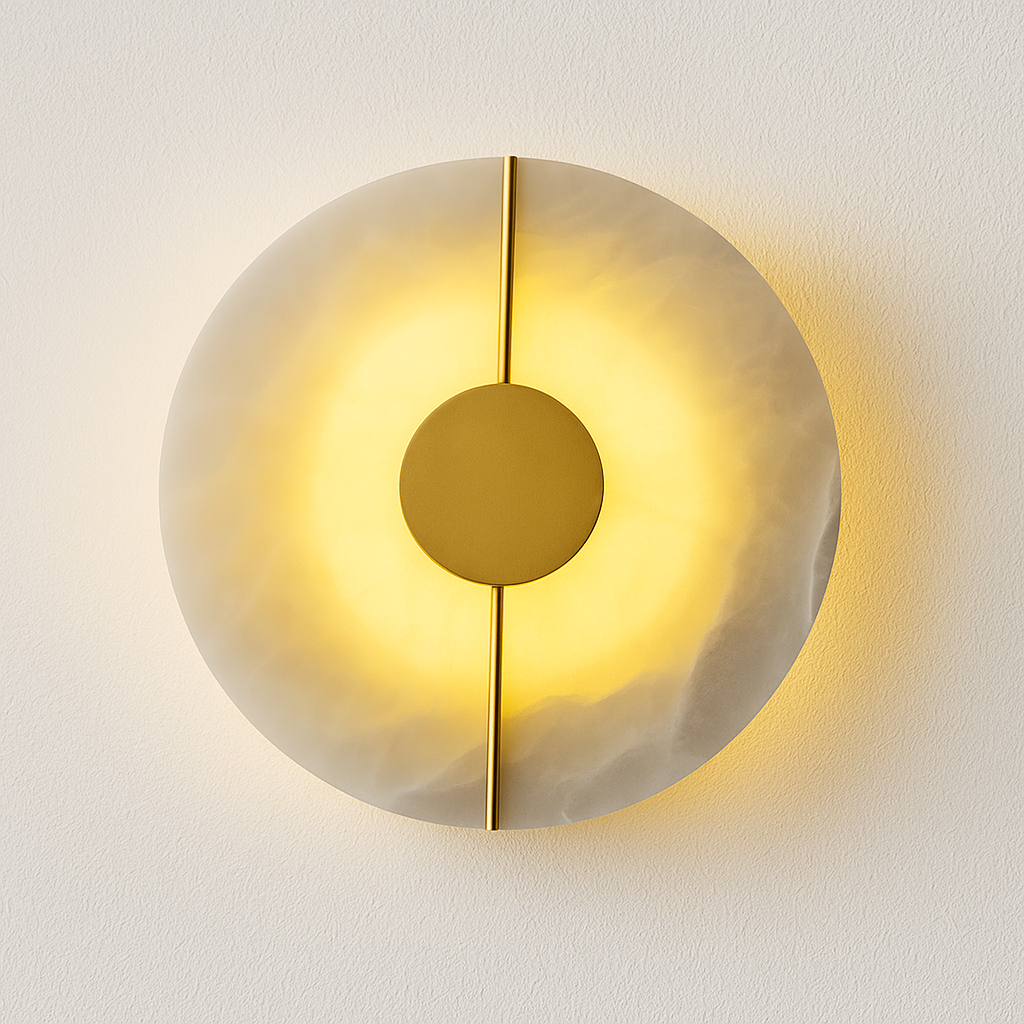 Luminária Arandela Moderna Minimalista LED Mármore Gorbore