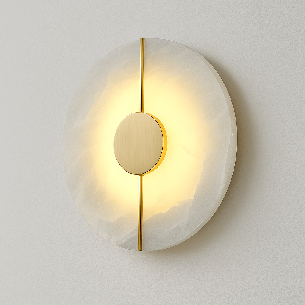 Luminária Arandela Moderna Minimalista LED Mármore Gorbore