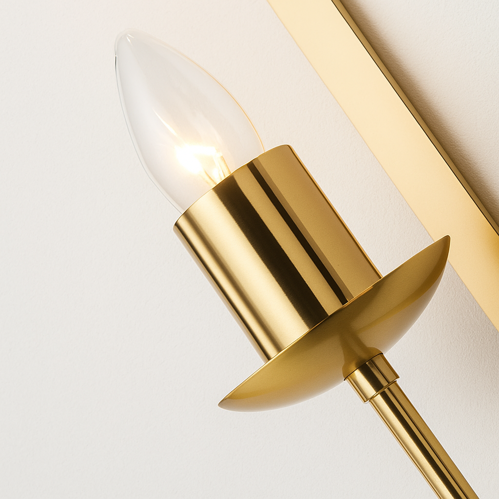 Luminária Arandela Moderna Minimalista Clássica Metal Vidro Elmo