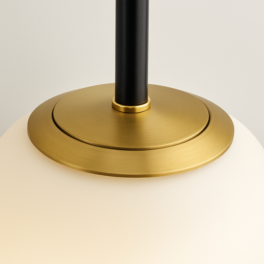 Luminária Arandela Moderna Minimalista Bola Globo Vidro Angle