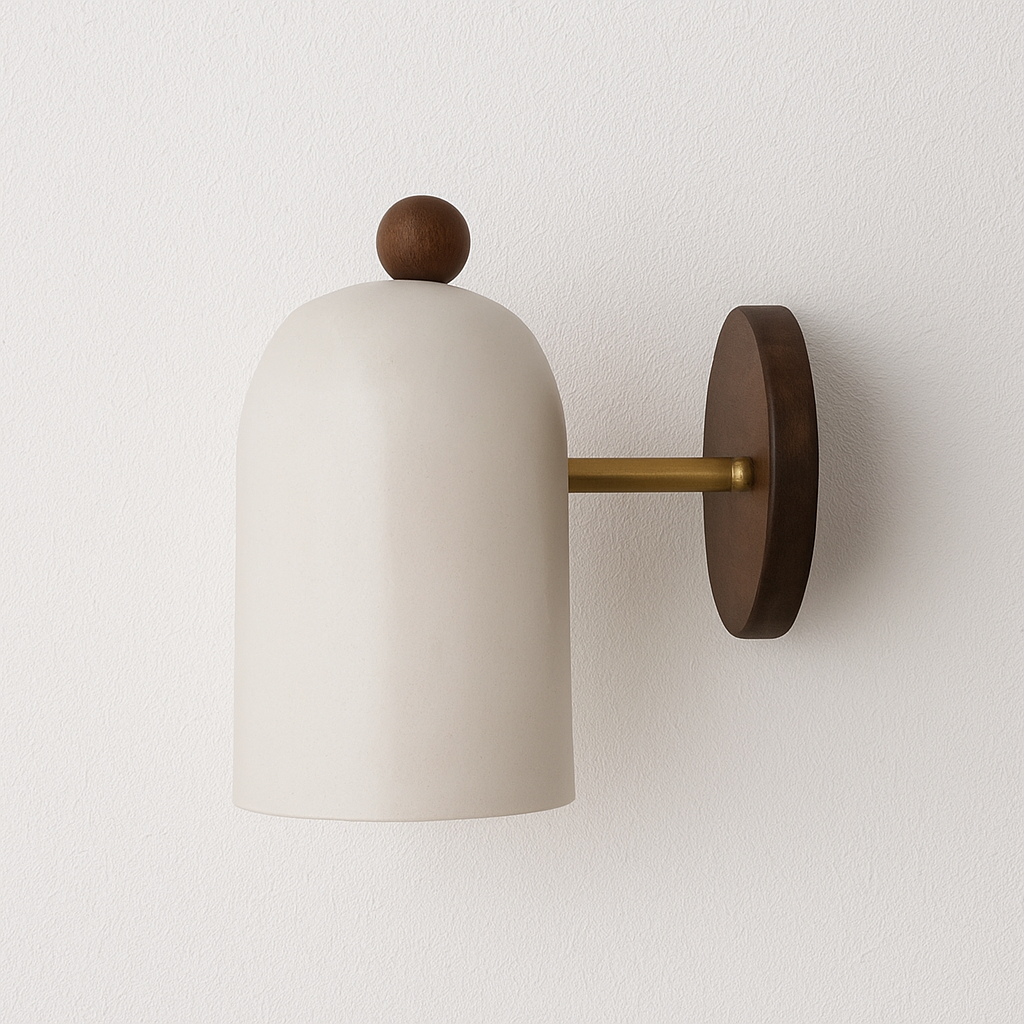 Luminária Arandela Moderna Minimalista LED Madeira Marvi