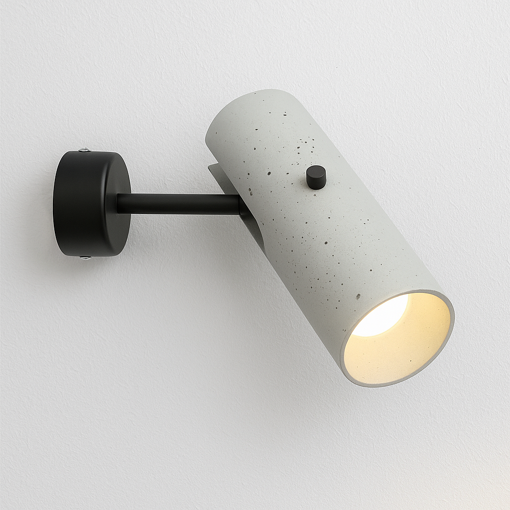 Luminária Arandela Moderna Minimalista Articulada Concreto Eos