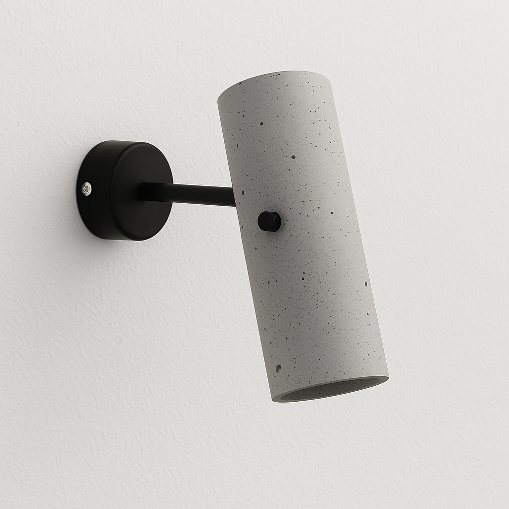 Luminária Arandela Moderna Minimalista Articulada Concreto Eos