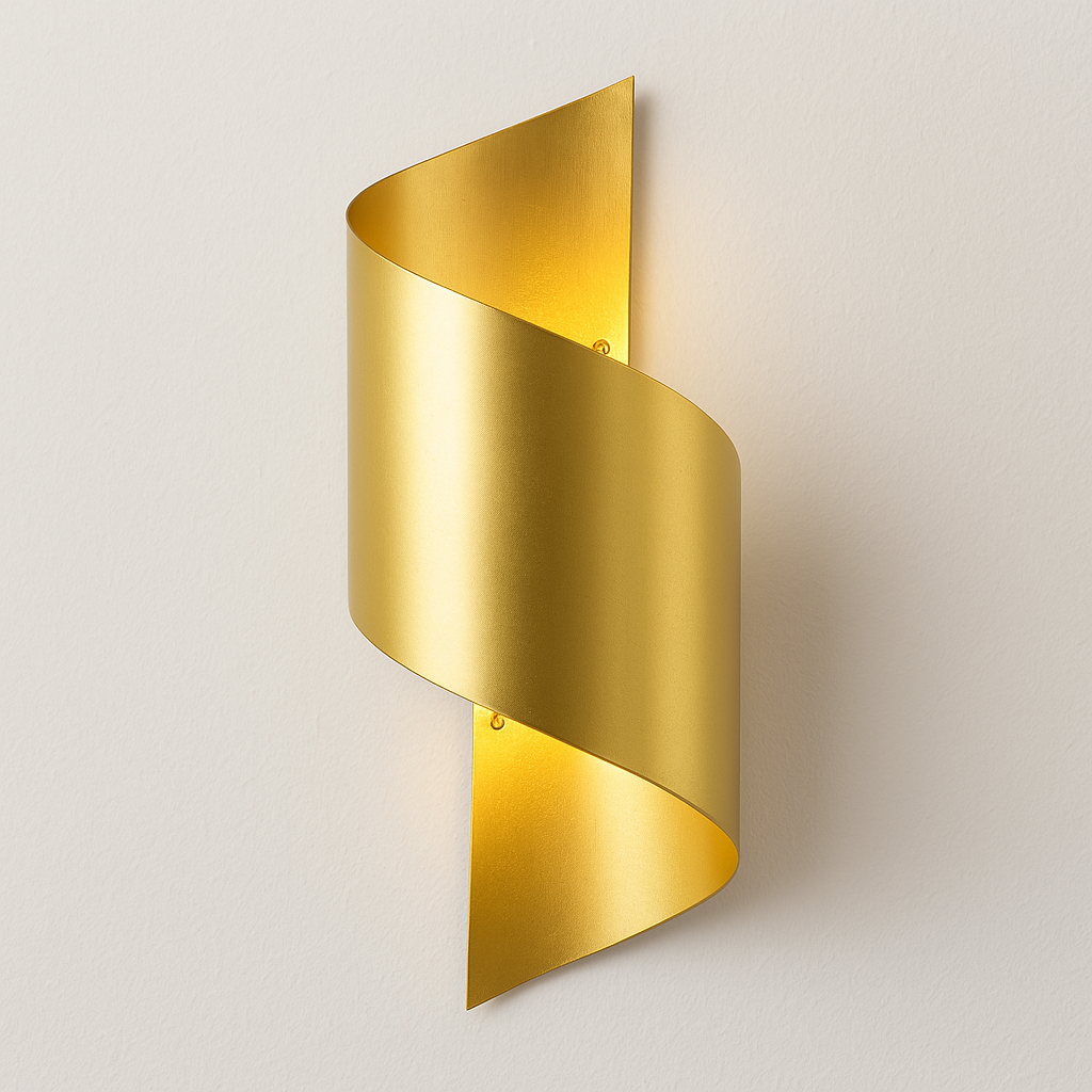 Luminária Arandela Moderna Minimalista Metal Spiral