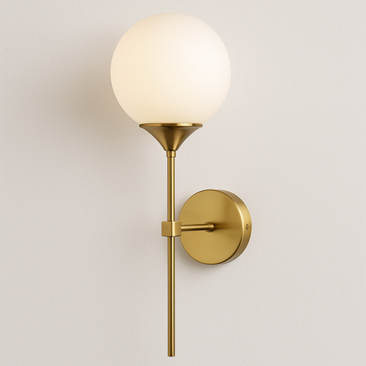 Luminária Arandela Moderna Minimalista Metal Vidro Bôggar