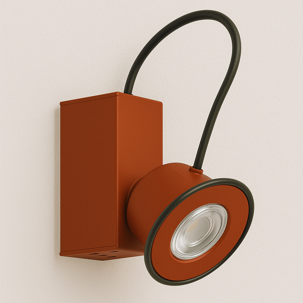Luminária Arandela Moderna Minimalista Articulada Metal Vivid