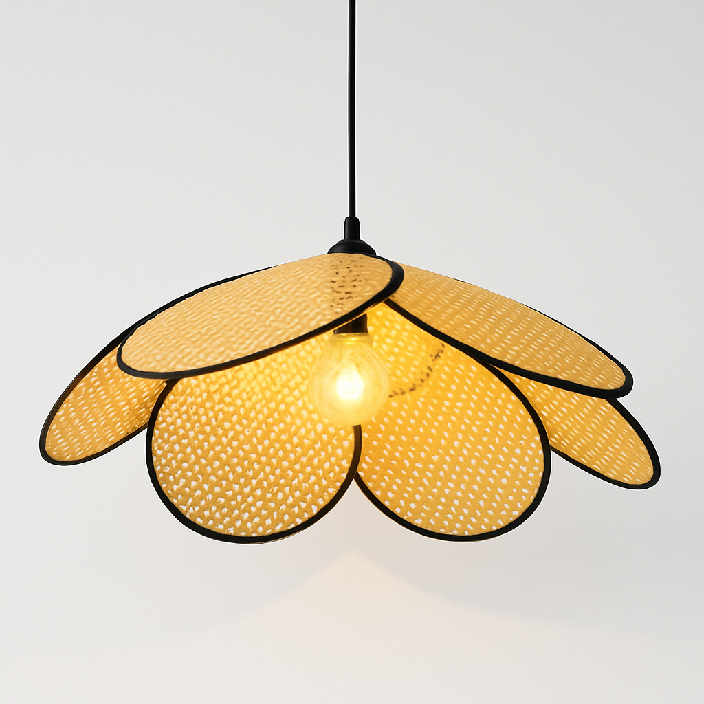 Luminária Pendente Moderno Contemporânea Fleur Vime