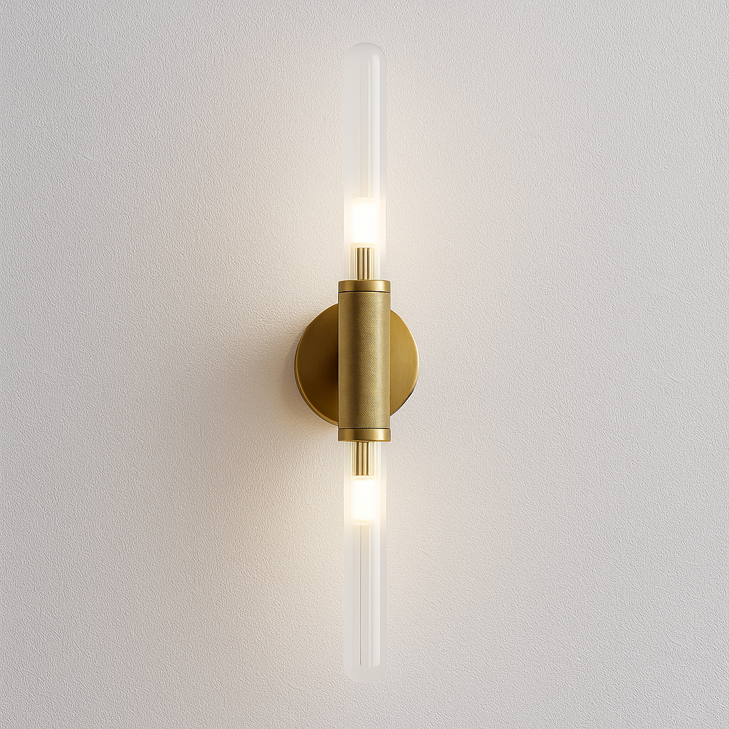 Luminária Arandela Moderna Minimalista Metal Vidro Sarcome