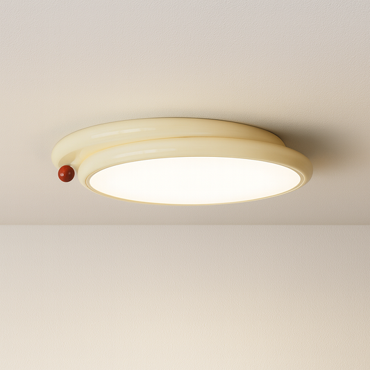 Luminária Plafon Moderna Minimalista Metal PVC Saket