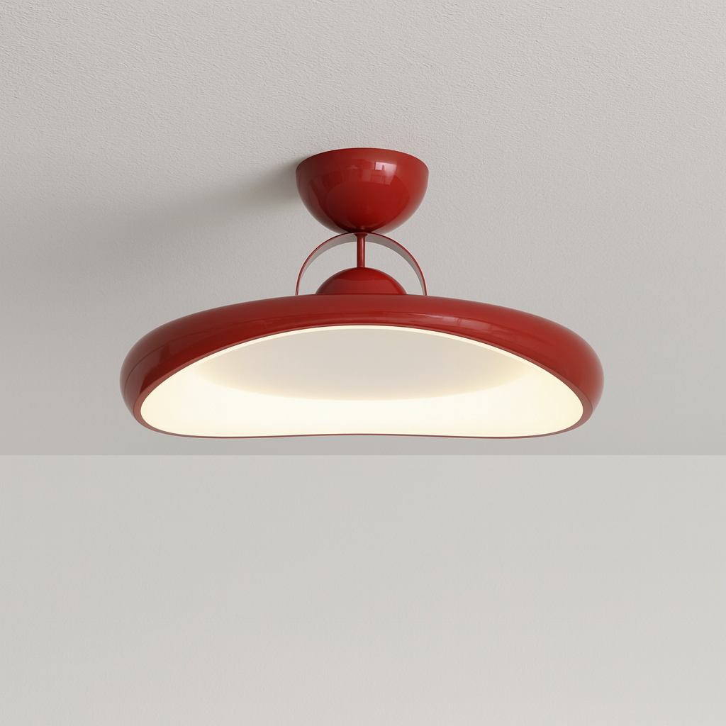 Luminária Plafon Moderna Minimalista LED Metal Acrílico Worli
