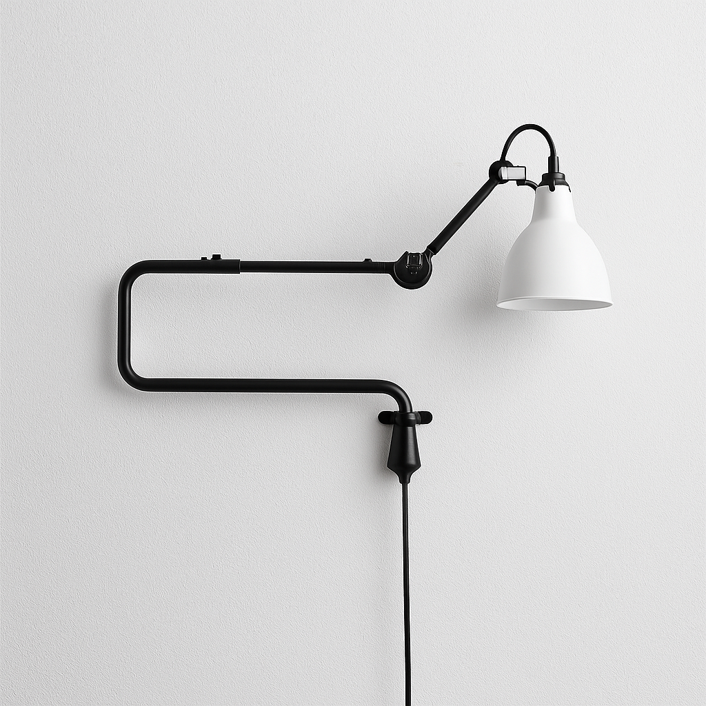 Luminária Arandela Moderno Minimalista Articulada Metal Dacco