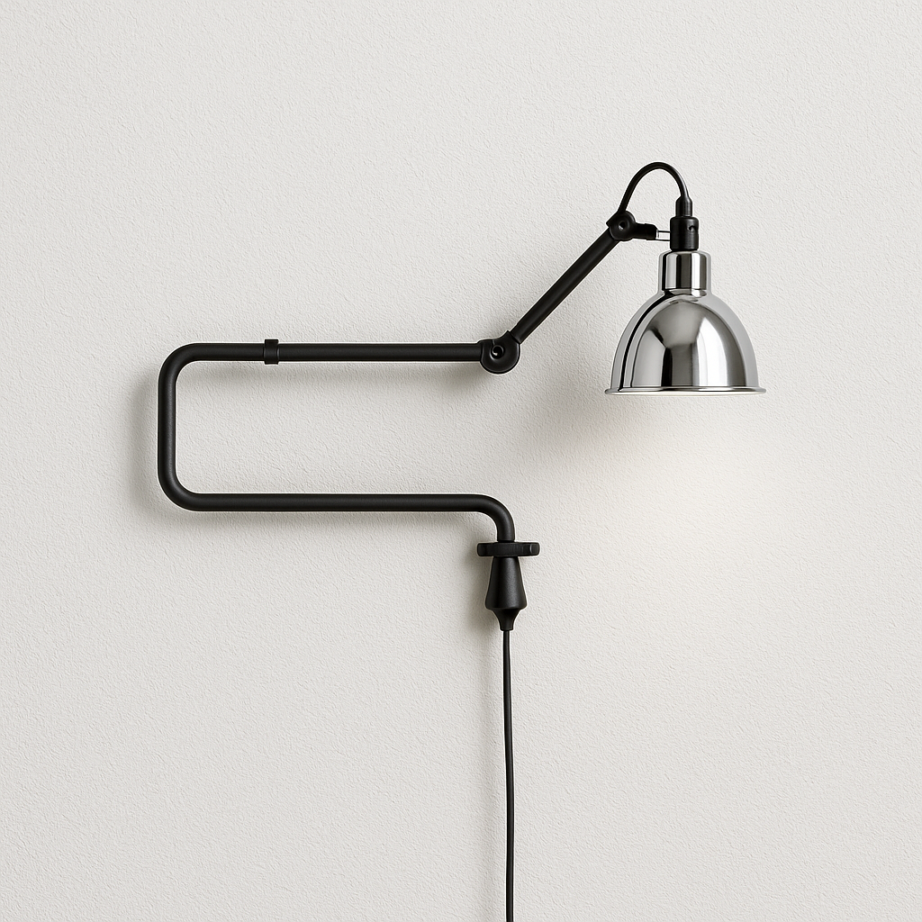 Luminária Arandela Moderno Minimalista Articulada Metal Dacco