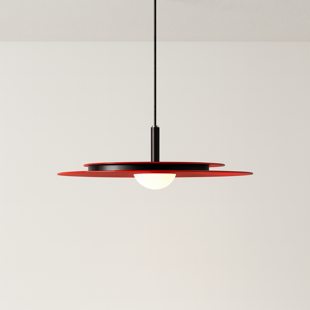 Luminária Pendente Moderna Minimalista LED Metal Acrílico Hamra