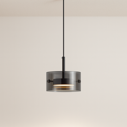 Luminária Pendente Moderna Minimalista LED Metal Vidro Fosie