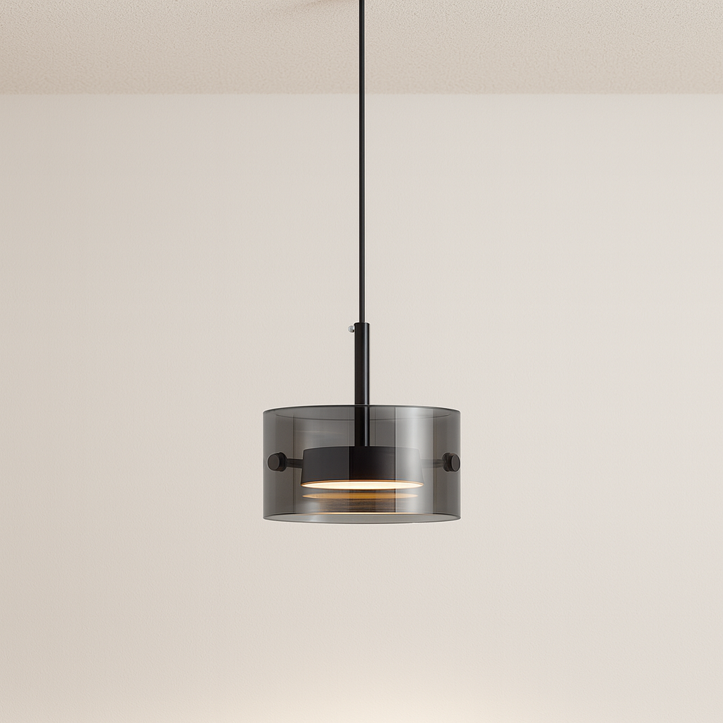 Luminária Pendente Moderna Minimalista LED Metal Vidro Fosie