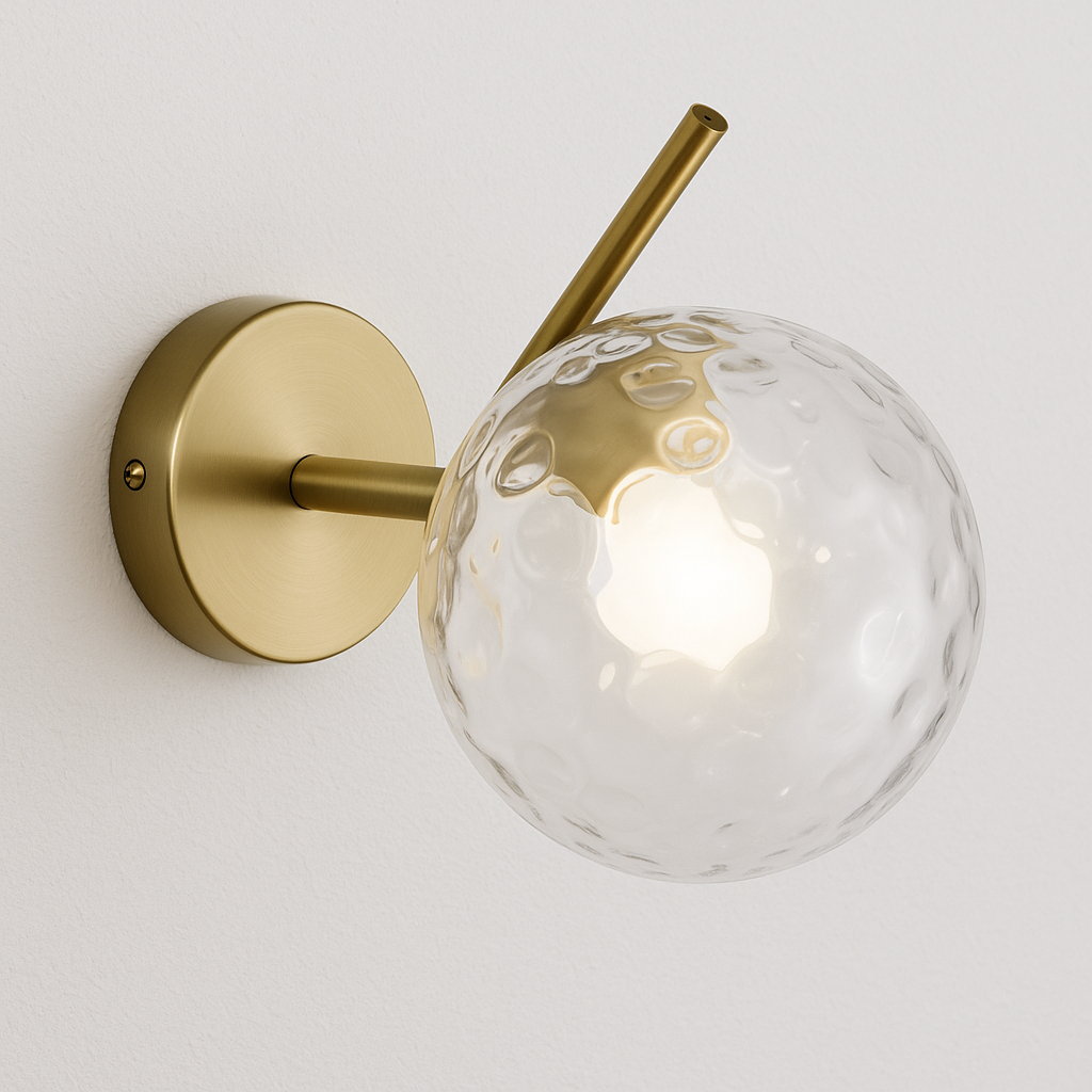 Luminária Arandela Moderna Minimalista Globo Bola Vidro Harp
