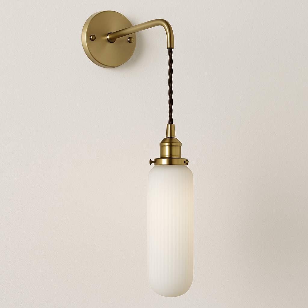 Luminária Arandela Moderna Minimalista Metal Cerâmica Oris