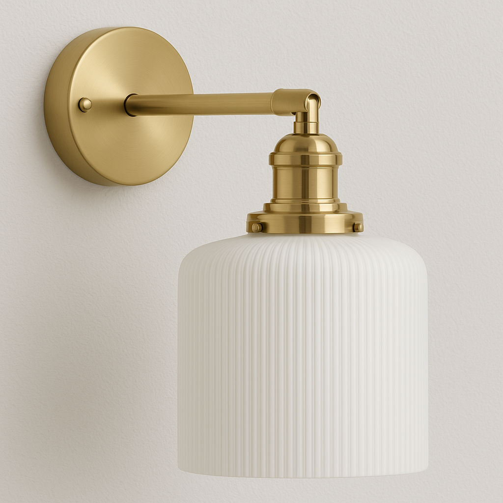 Luminária Arandela Moderna Minimalista Metal Cerâmica Oris