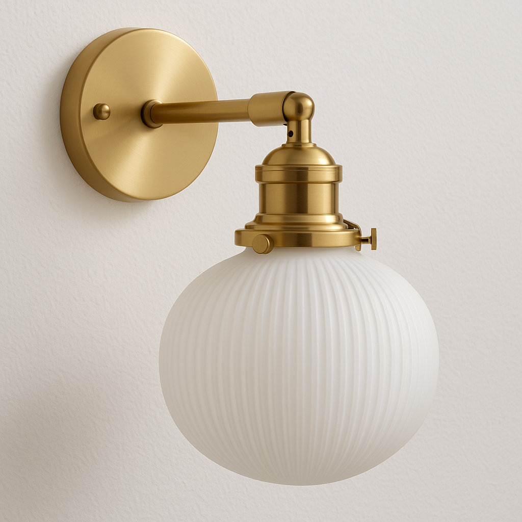Luminária Arandela Moderna Minimalista Metal Cerâmica Oris